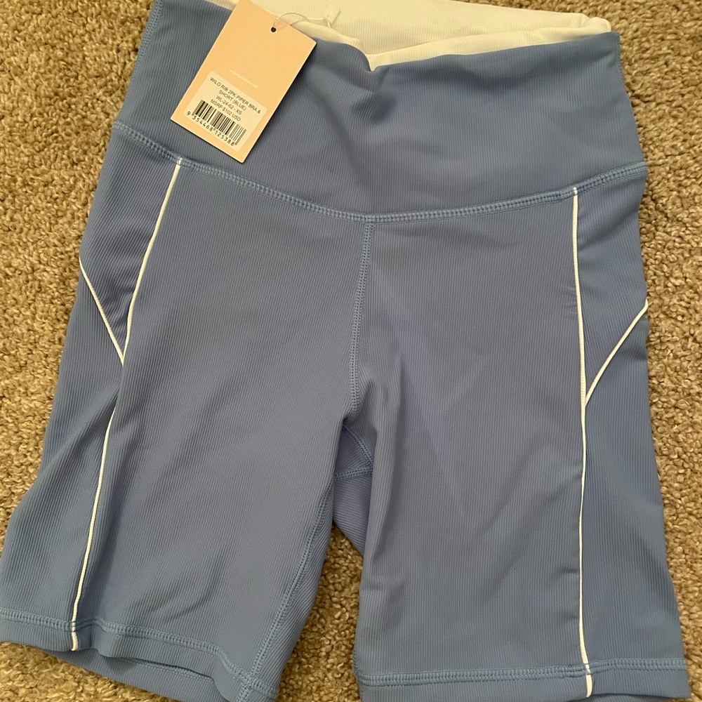 wilo rib 2pk piper bra & shorts blue size XS - Picture 4 of 6